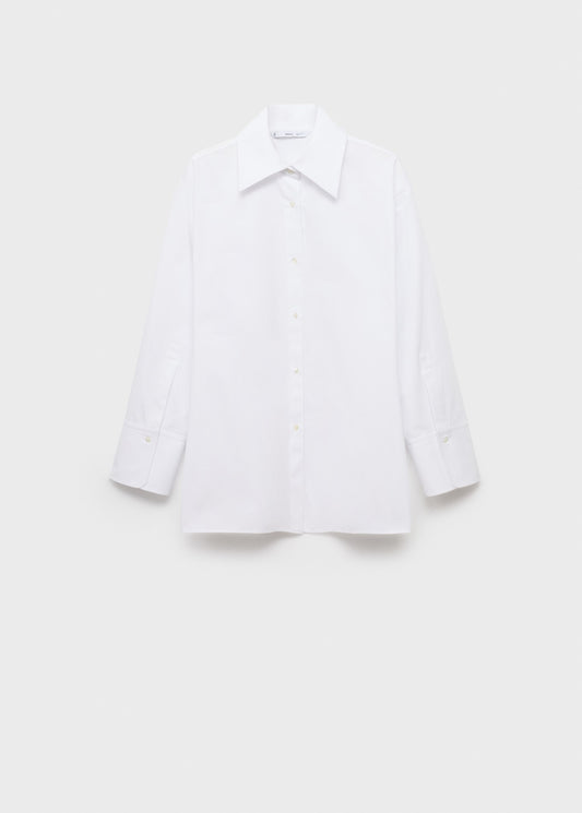 Oversized shirt with crossed back