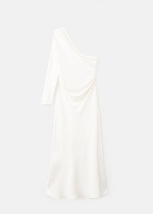 Asymmetrical dress with cut-out