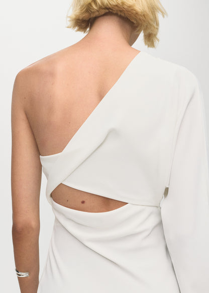 Asymmetrical dress with cut-out