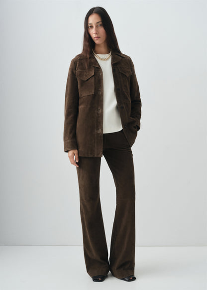 100% suede jacket with pockets