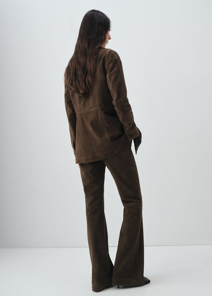 100% suede jacket with pockets