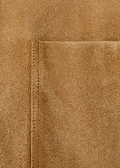 Suede jacket with buttons