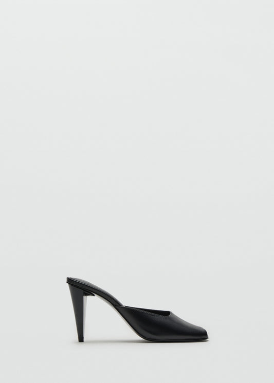 100% leather open-toe shoes