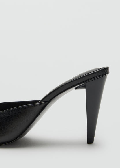 100% leather open-toe shoes