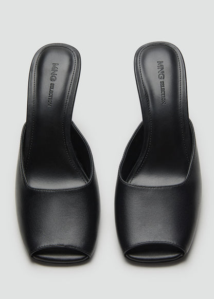 100% leather open-toe shoes