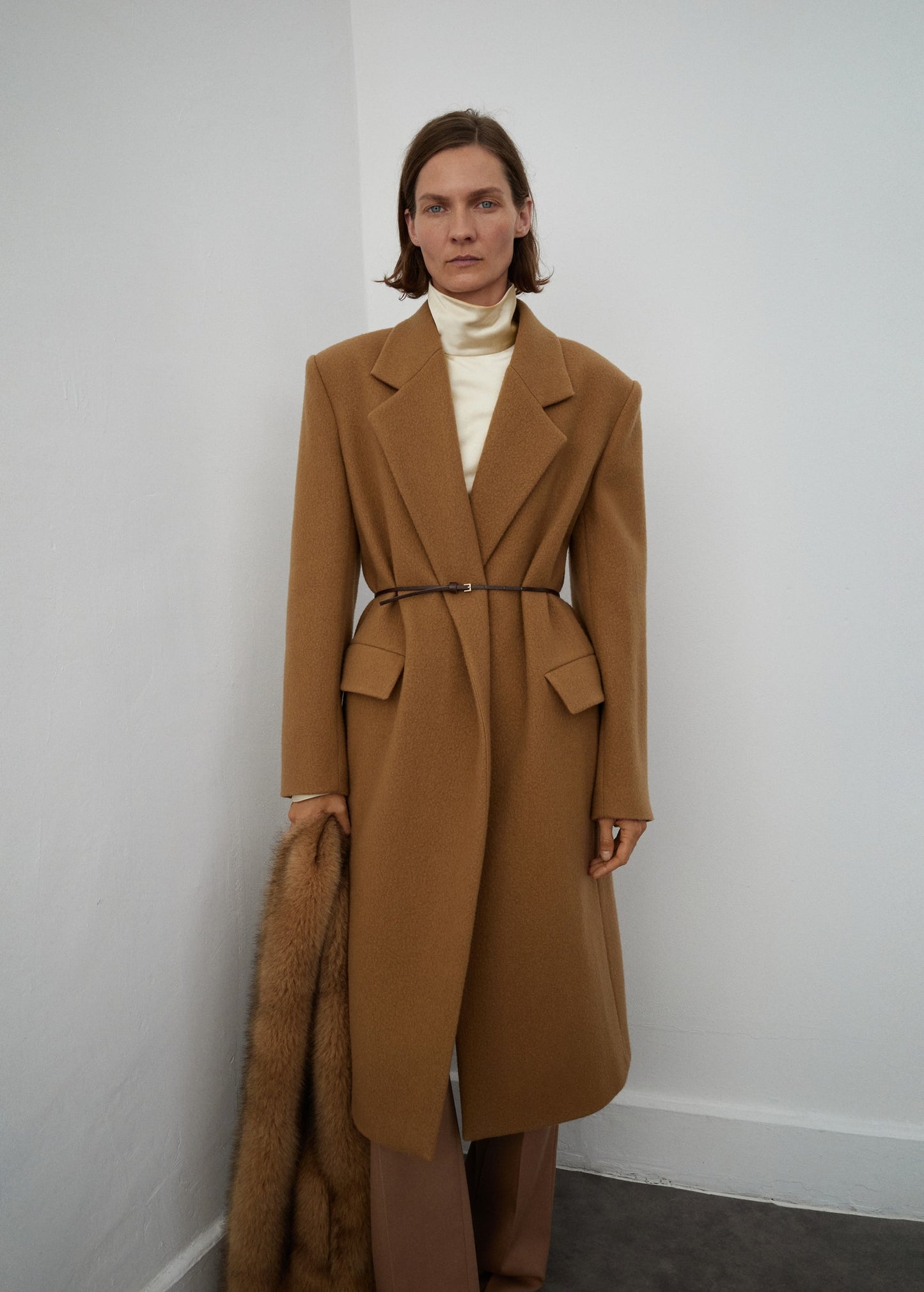 Lapels wool coat