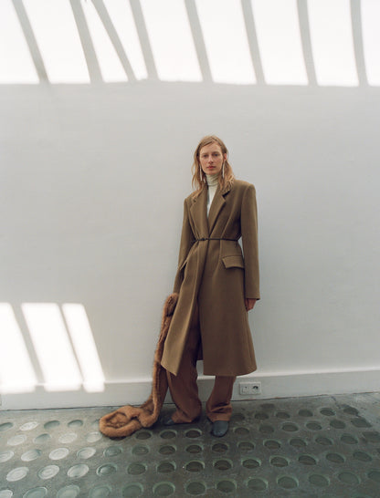 Lapels wool coat