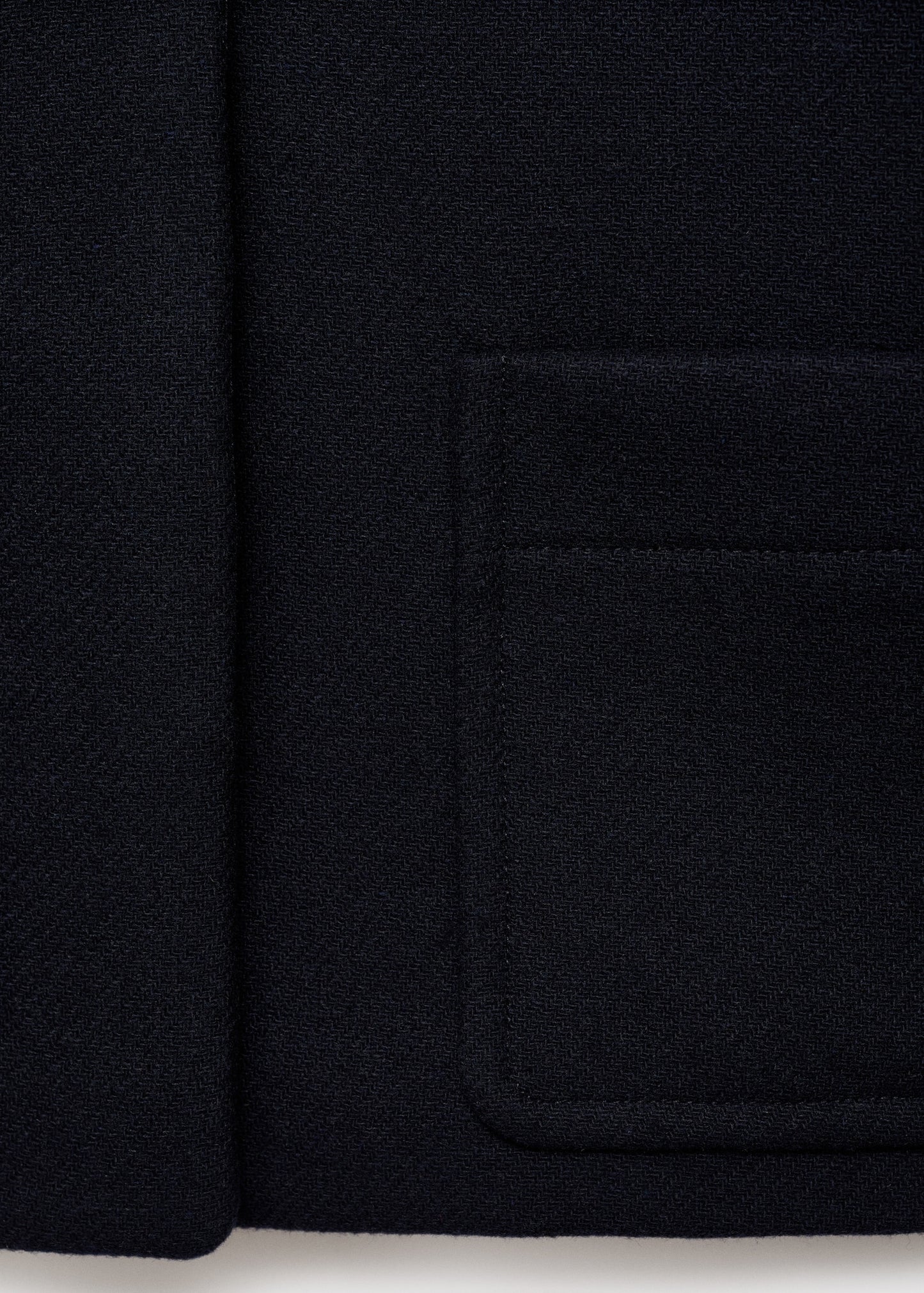 Wool-blend jacket with shearling collar