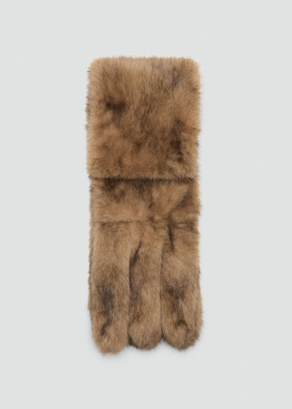 Long faux fur scarf