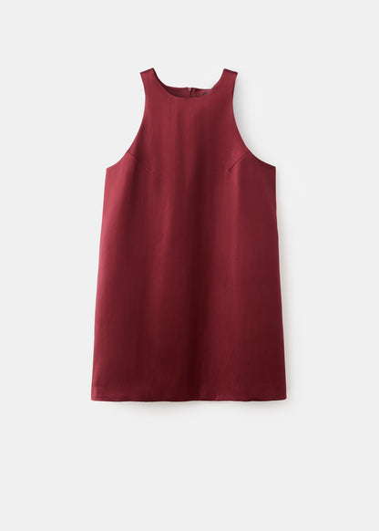 Satin tie dress