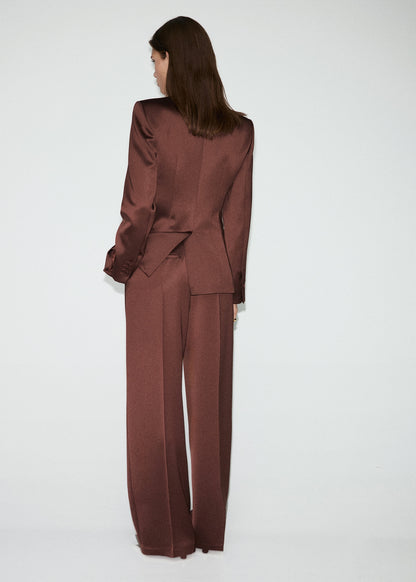 Satin suit trousers