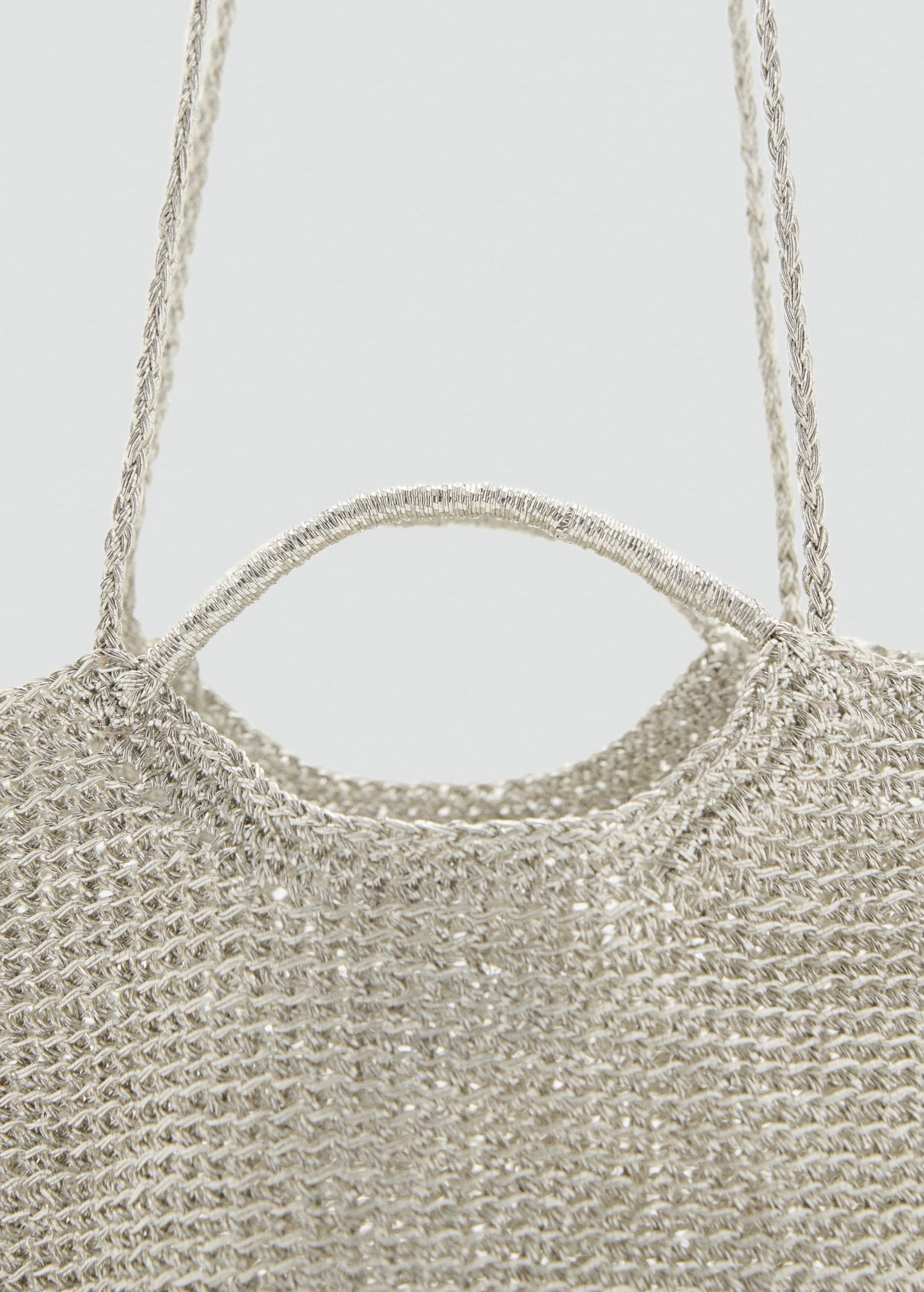 Mini woven crossbody bag