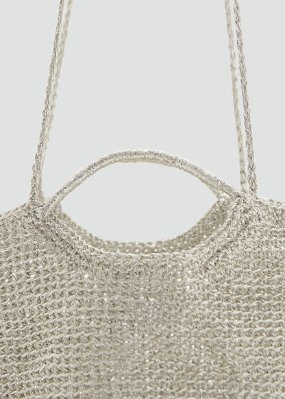 Mini woven crossbody bag