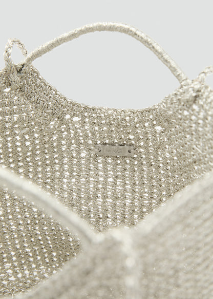 Mini woven crossbody bag