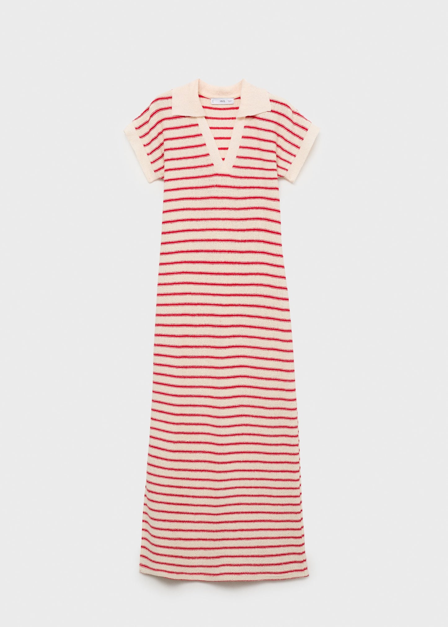 Long striped knitted dress
