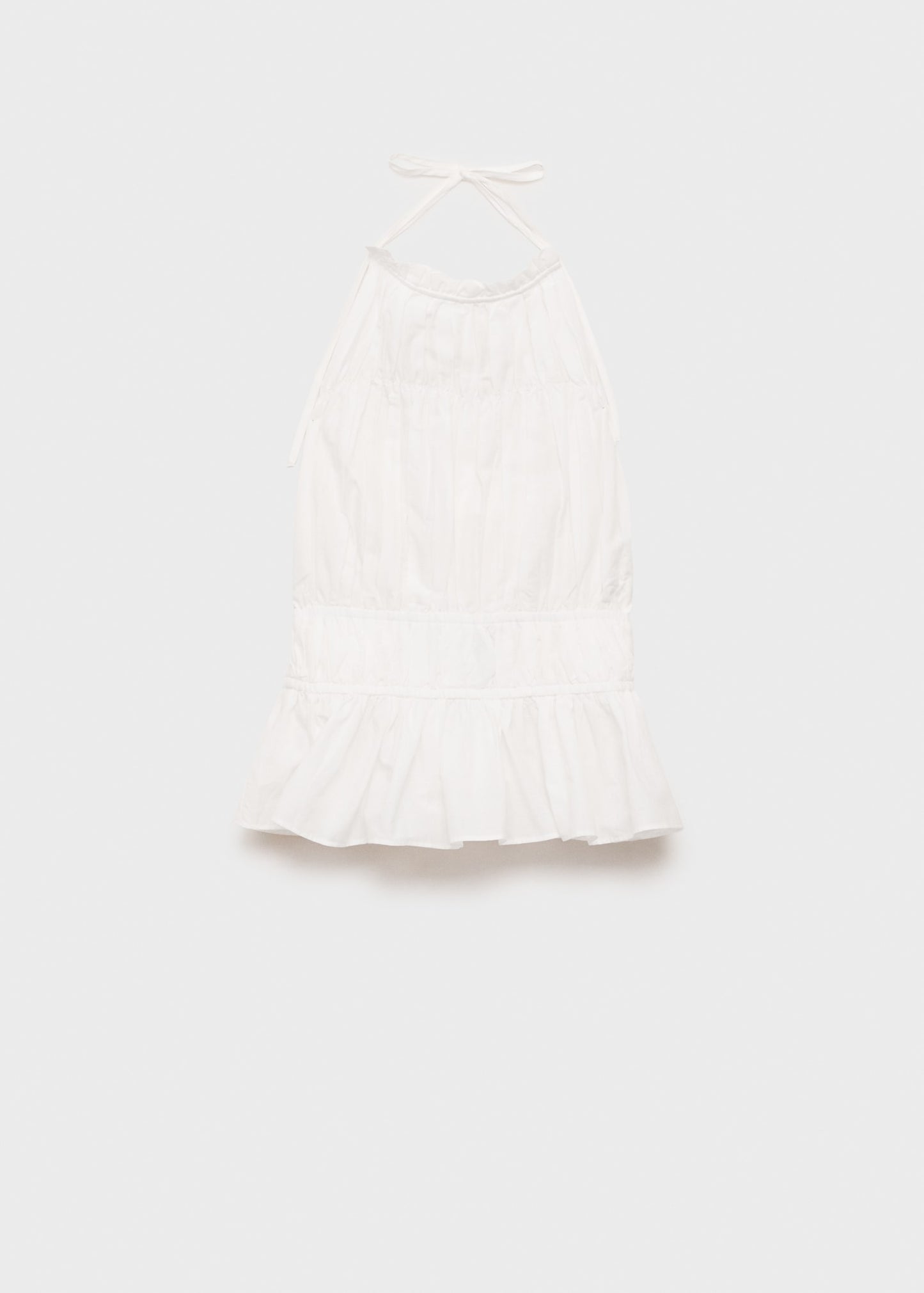 Ruched halter top