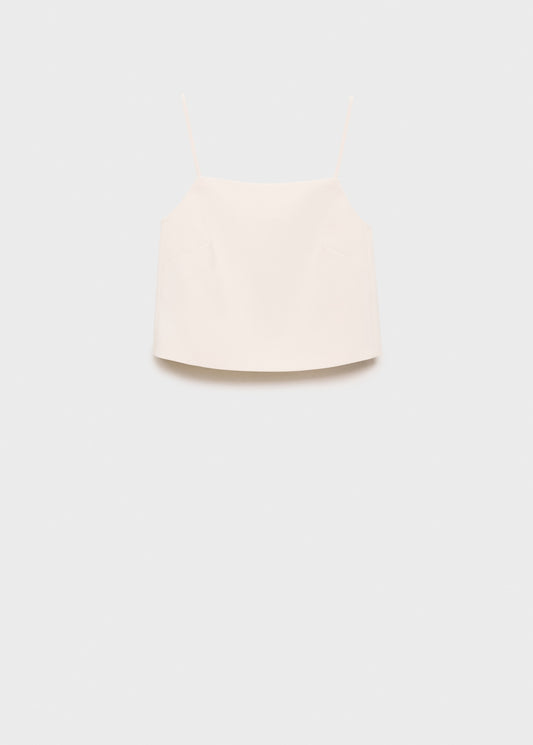 Buttoned crop top