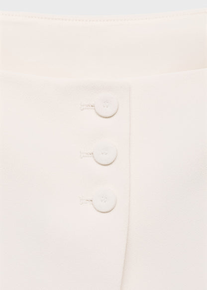 Buttoned crop top