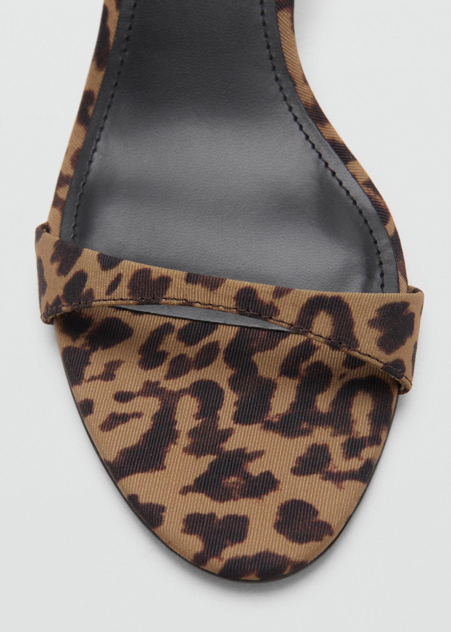 Animal print heel sandal