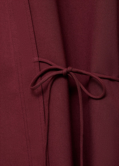 Wrap shirt with bow