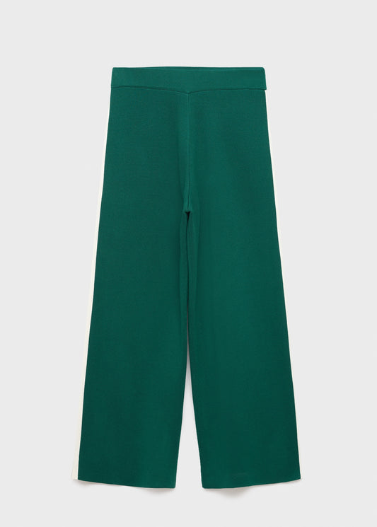 Fine-knit straight-fit trousers
