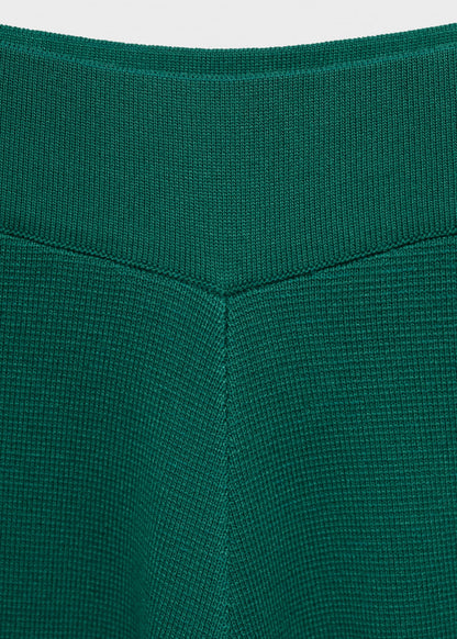 Fine-knit straight-fit trousers
