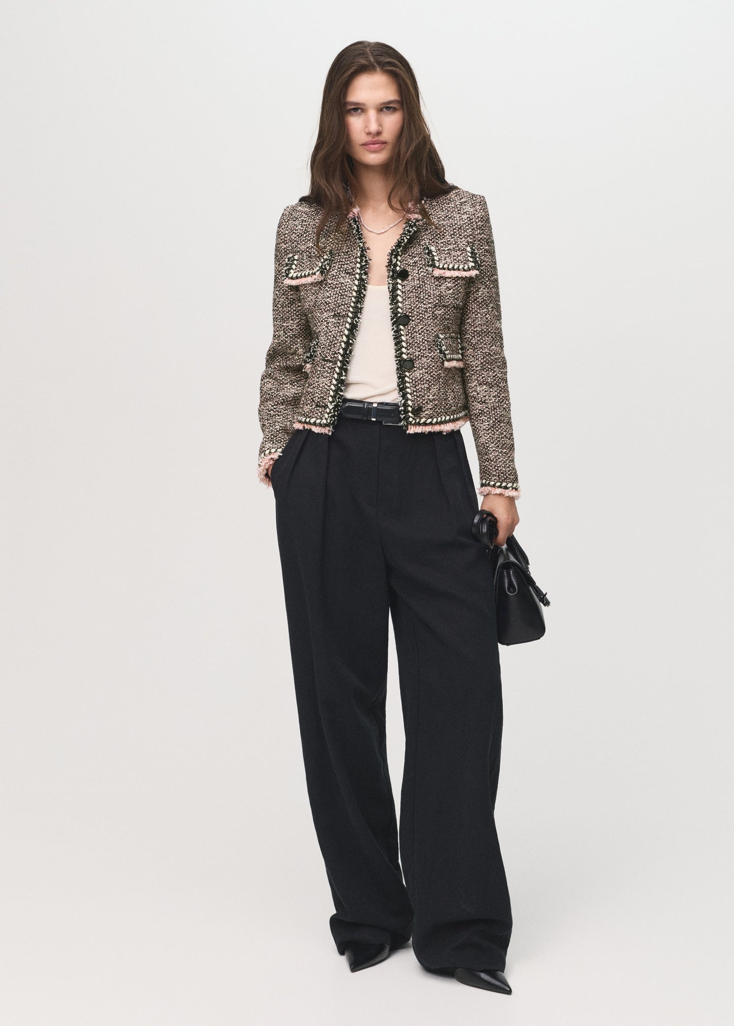 Pocket tweed jacket