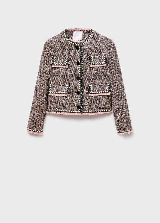 Pocket tweed jacket