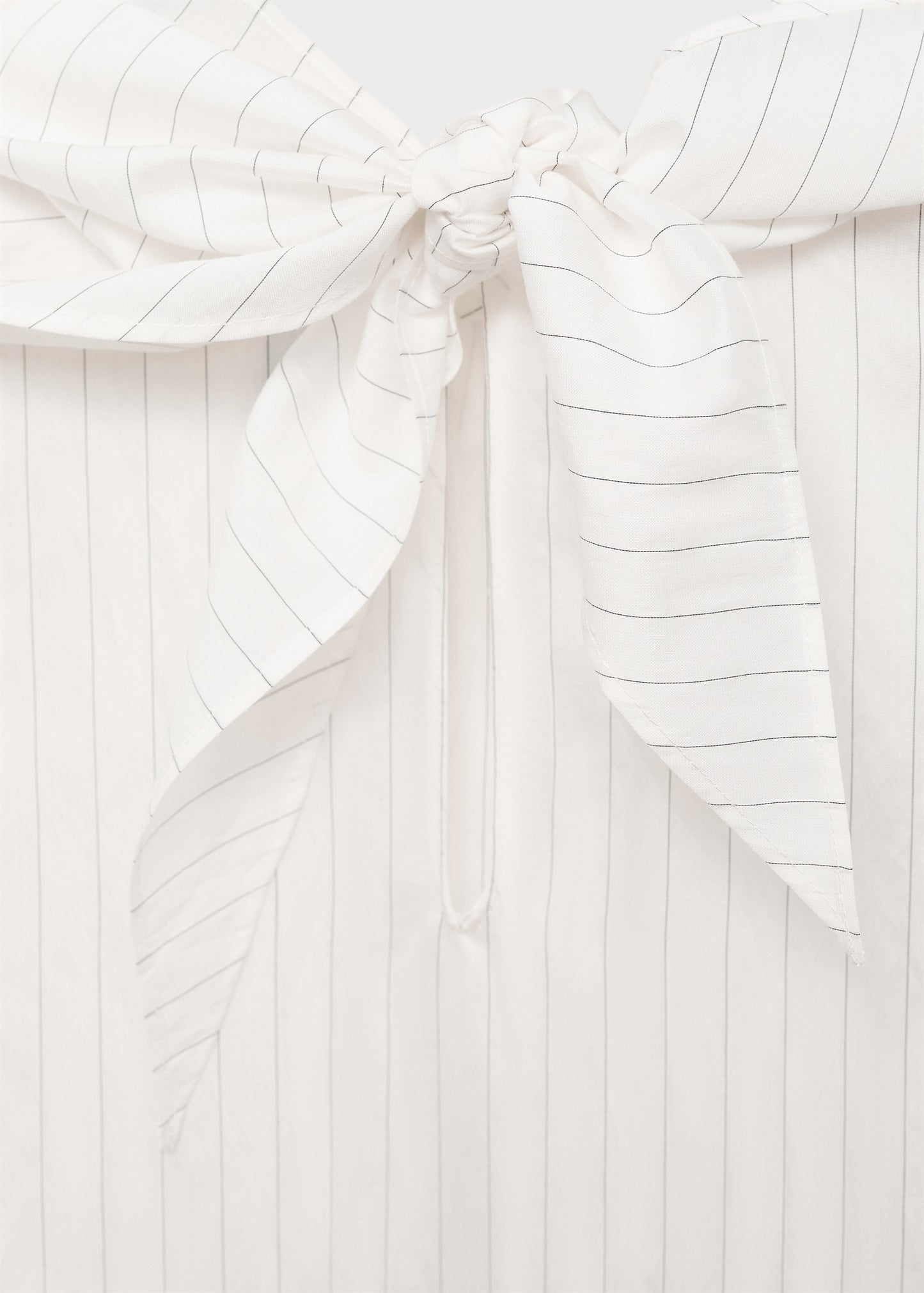 Striped blouse with handkerchief