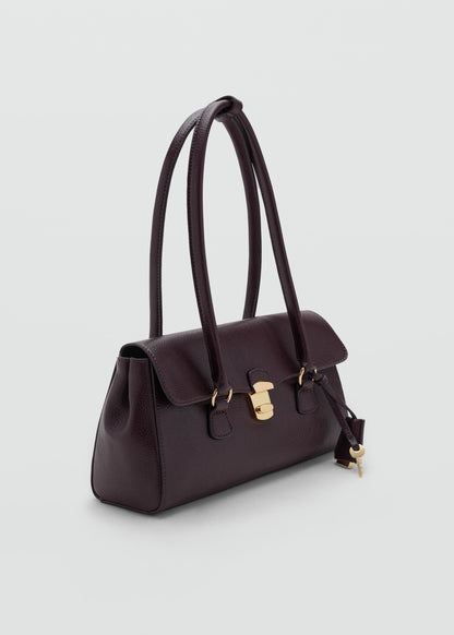 City shoulder bag with flap