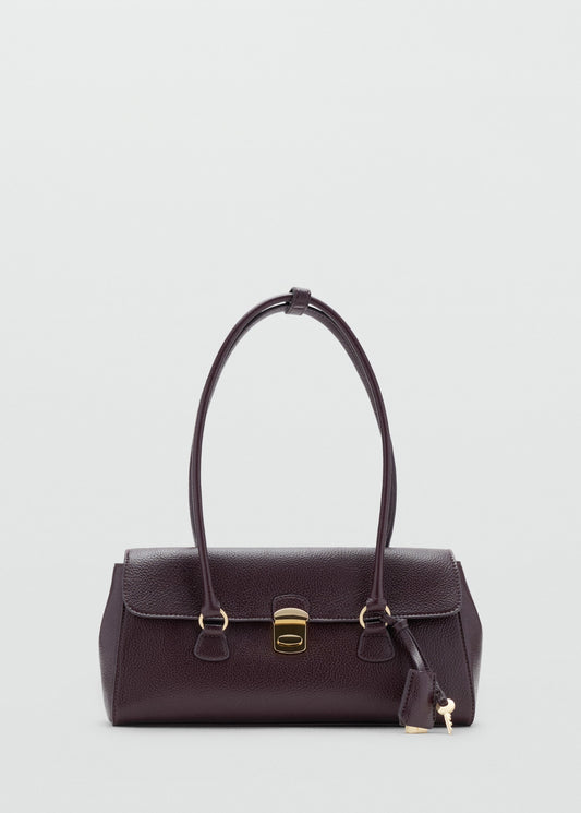 City shoulder bag with flap