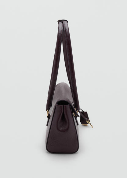 City shoulder bag with flap
