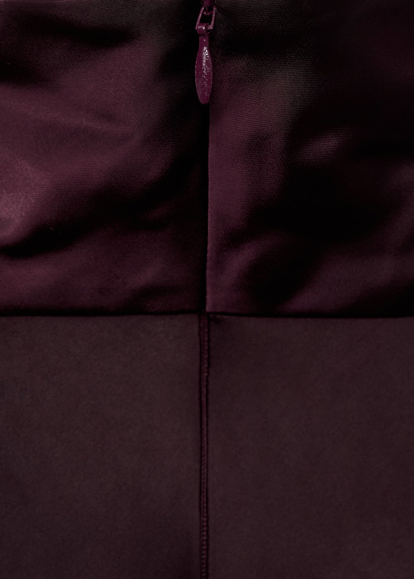 High collar satin blouse