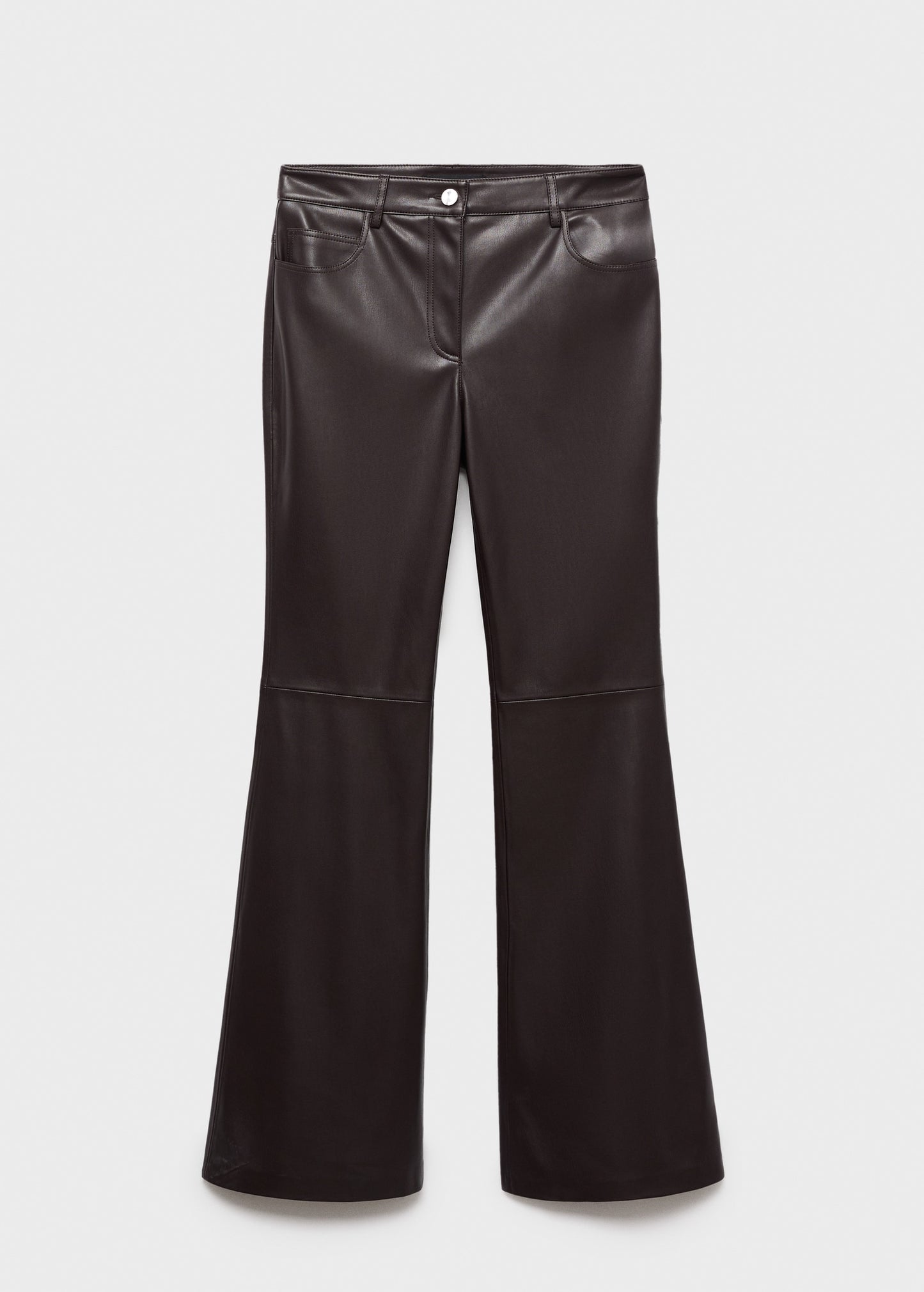 Leather-effect skinny trousers