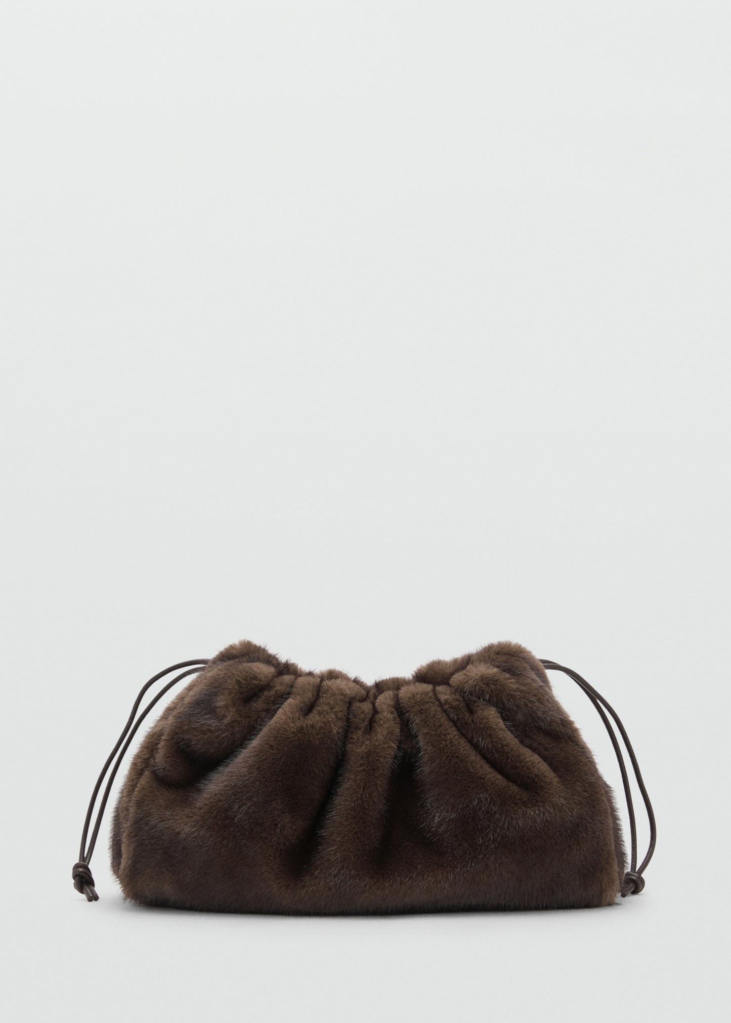 Fur effect hand bag
