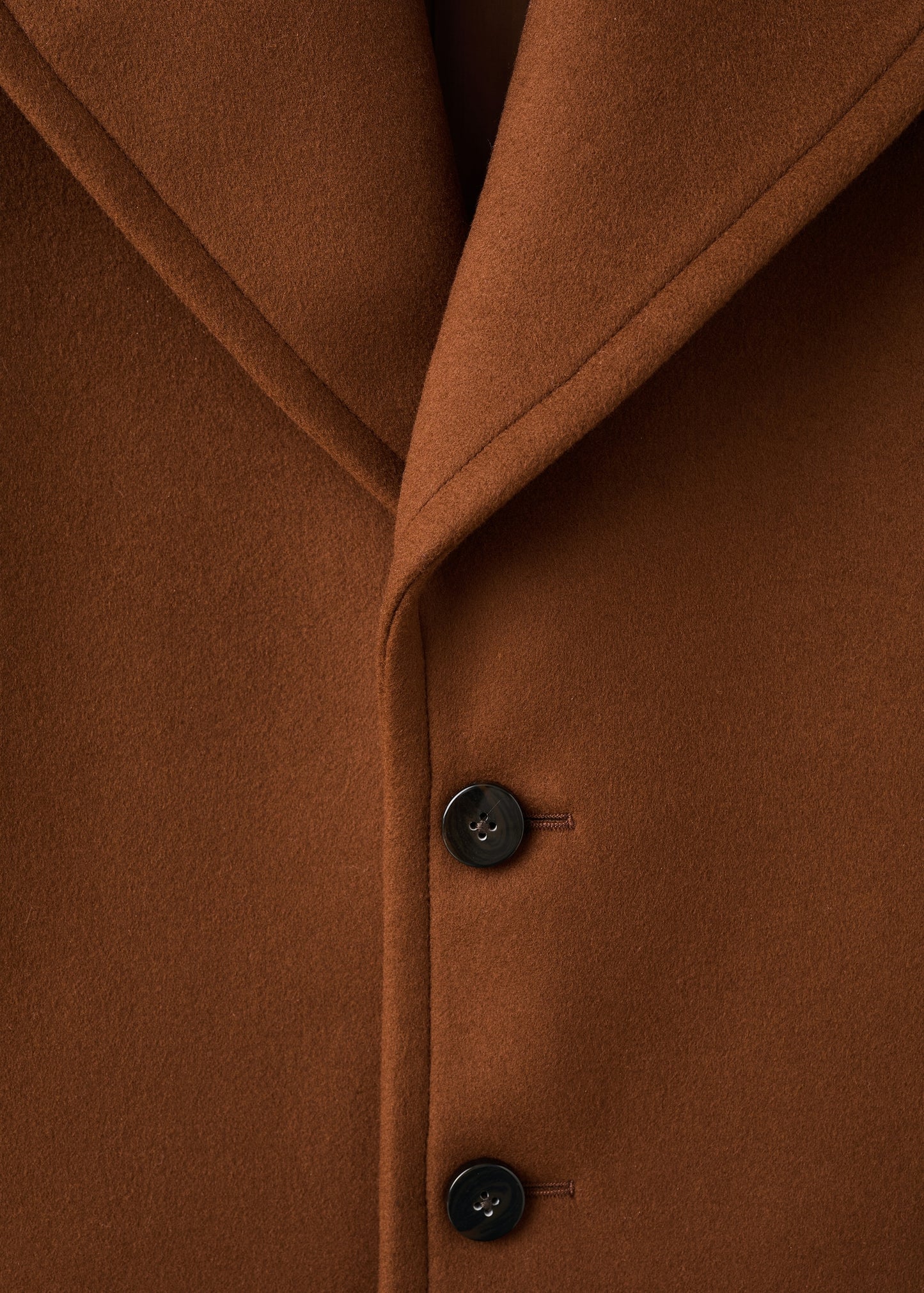 Lapel Manteco wool coat