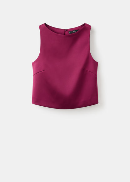 Satin top with bows