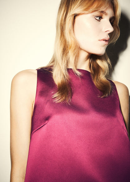 Satin top with bows