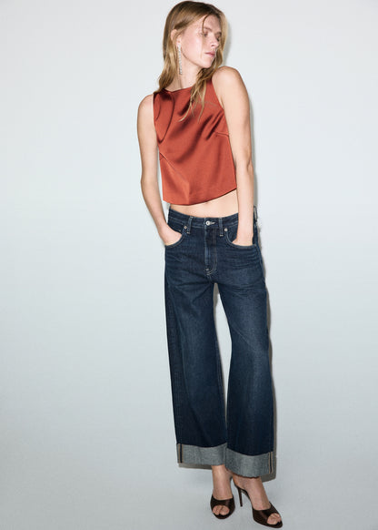 Satin top with bows