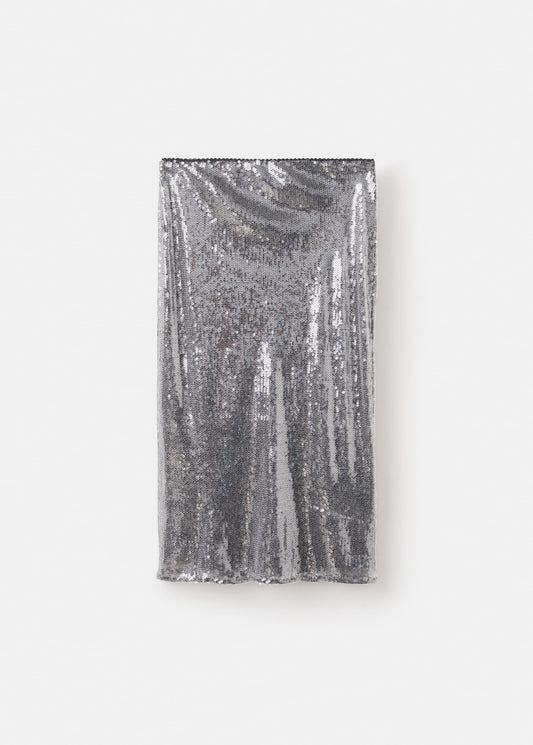 Sequin midi skirt