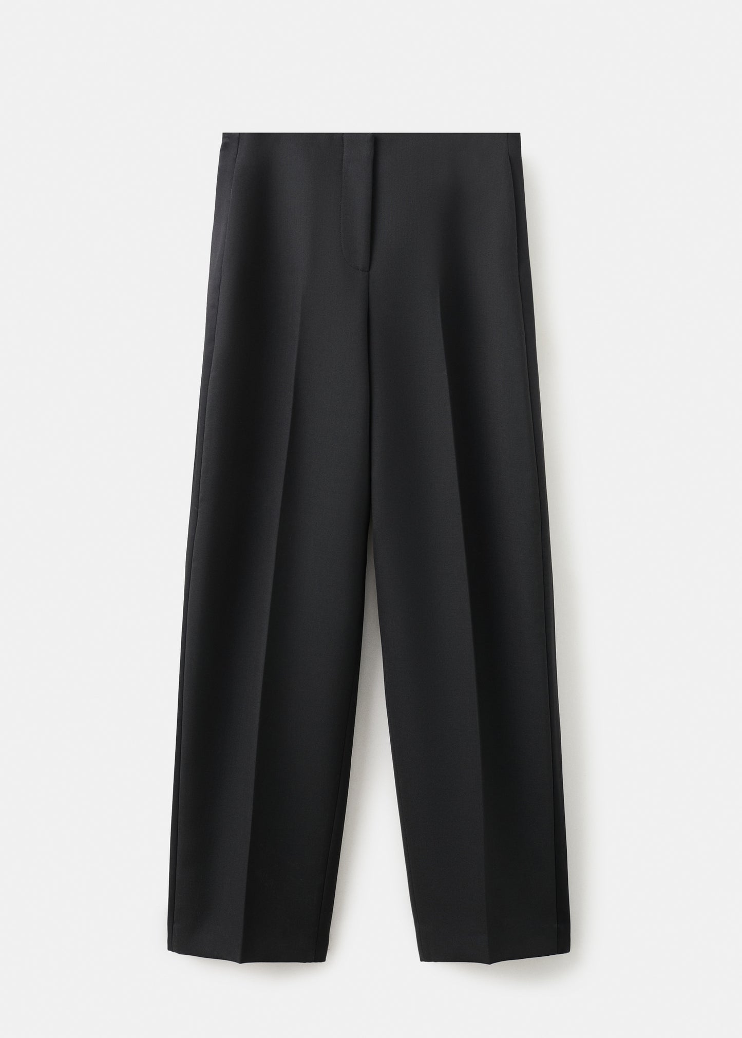 Wool-blend suit trousers