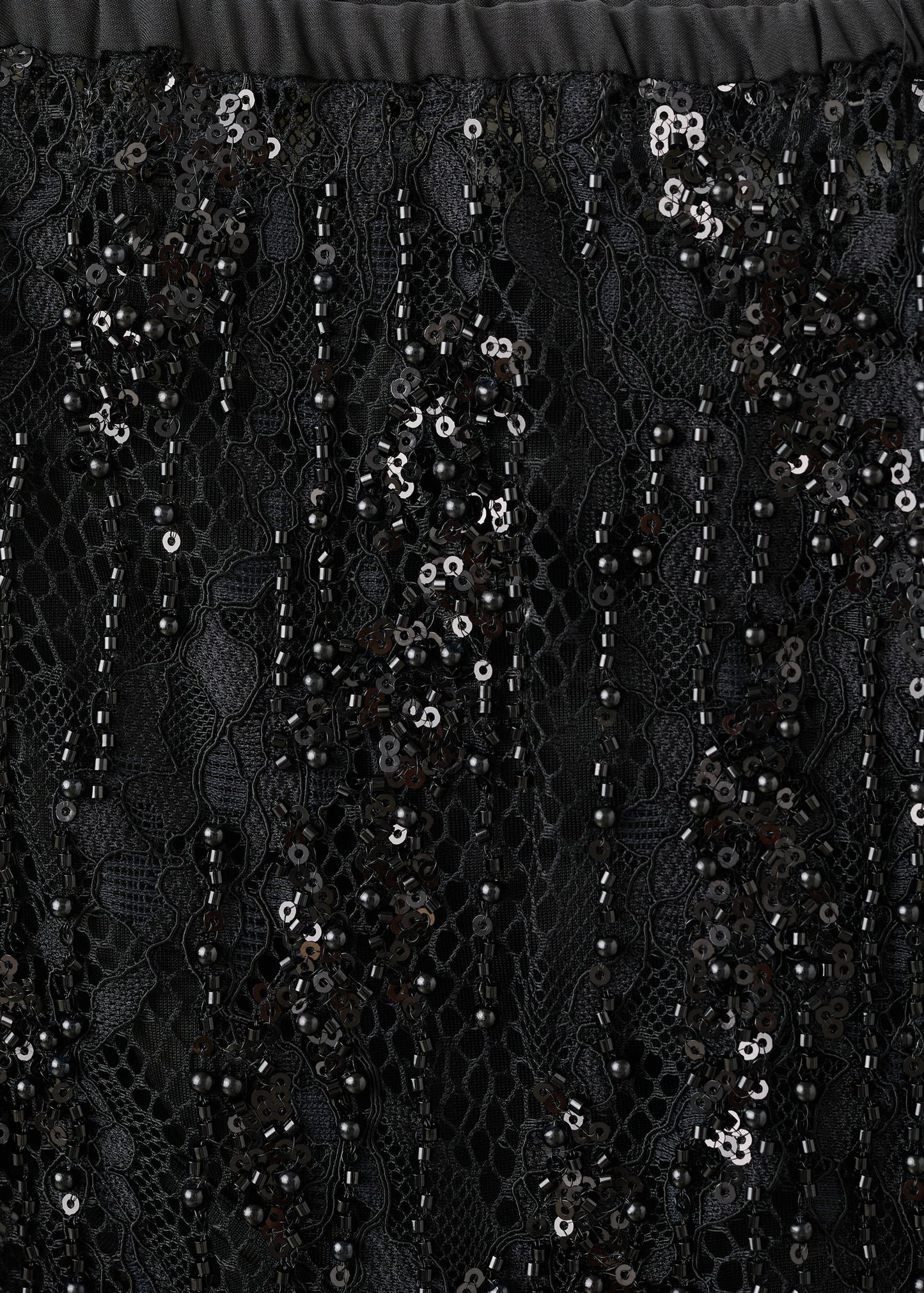 Beaded lace skirt