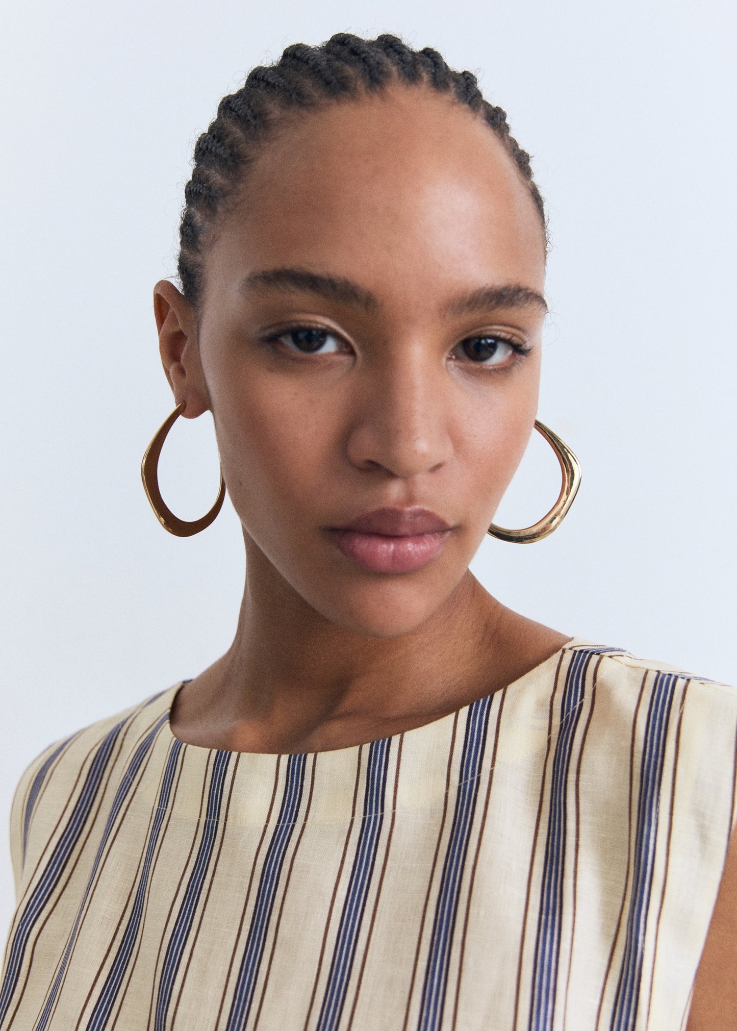 Striped linen top