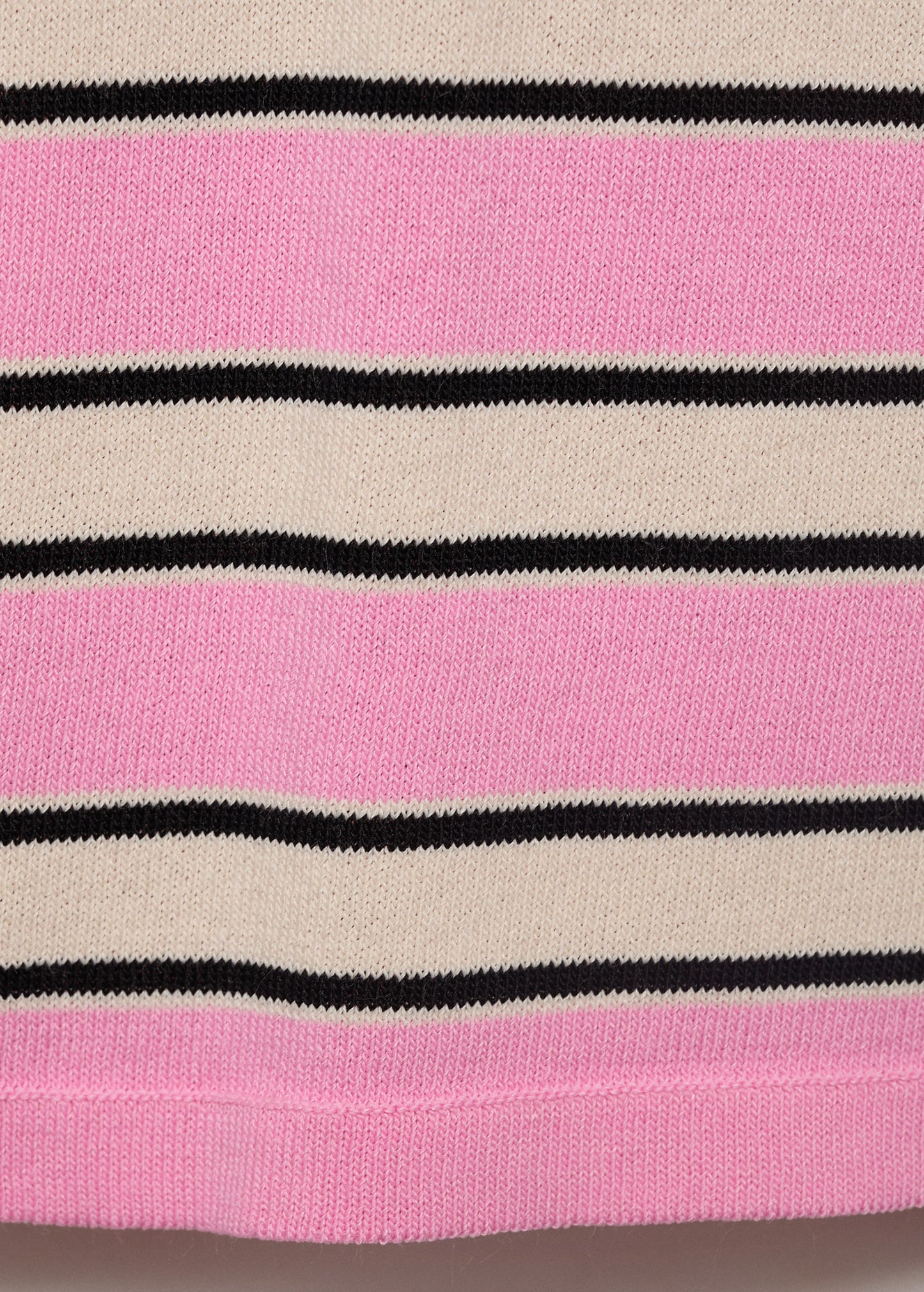 Short-sleeved jersey with combined stripes