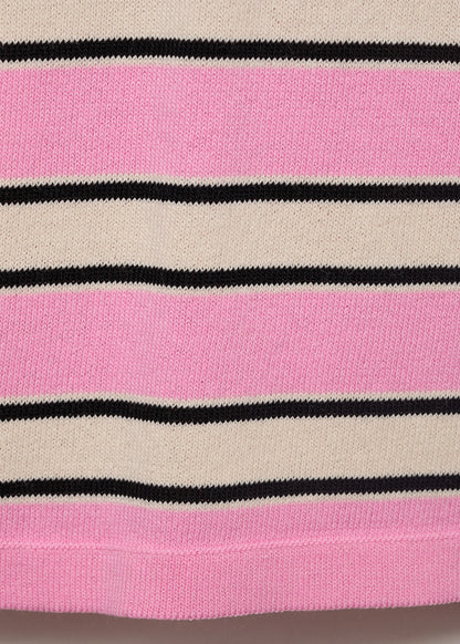 Short-sleeved jersey with combined stripes