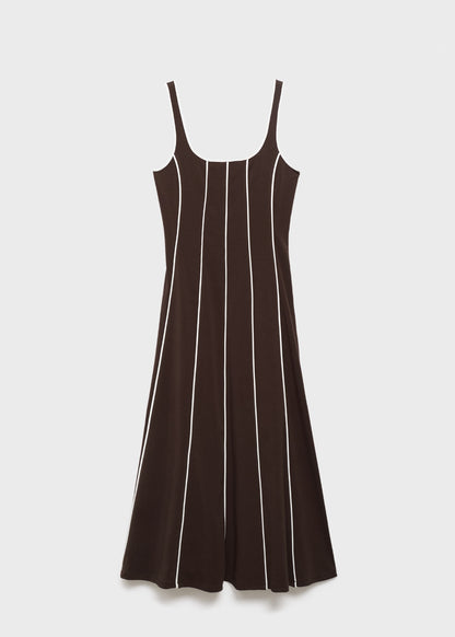 Striped cotton dress