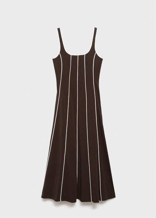 Striped cotton dress