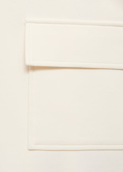 Three-quarter sleeve jacket with pockets