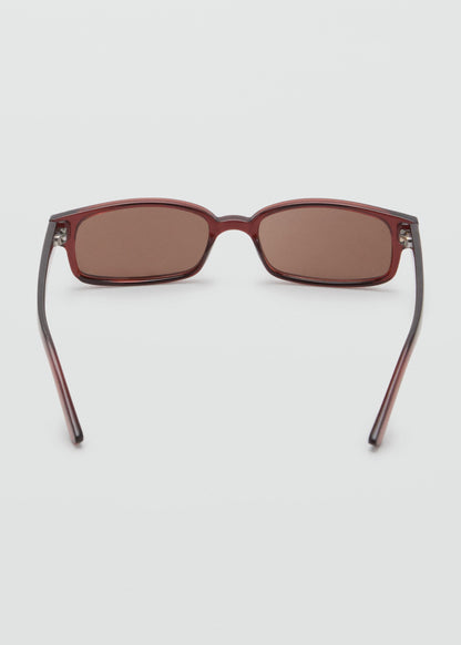 Rectangular-frame sunglasses