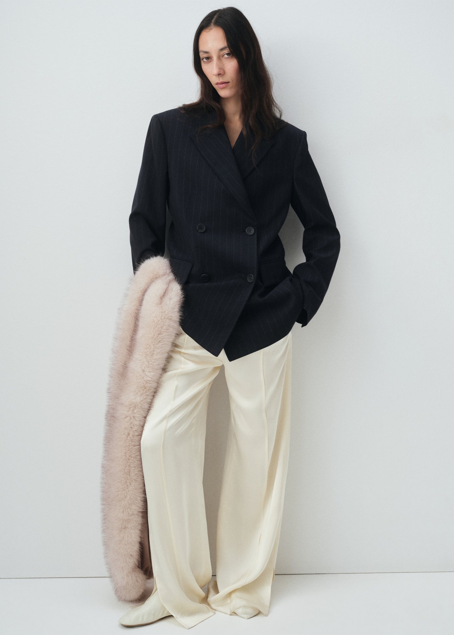 Fur-effect scarf